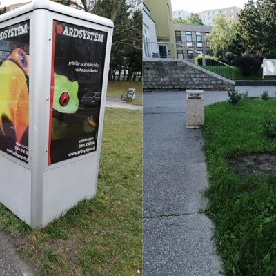 Zbytočná reklamná kocka zmizla z námestia