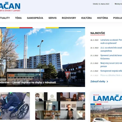 Mesačník mestskej časti Lamačan dostal nový priestor prostredníctvom webovej stránky
