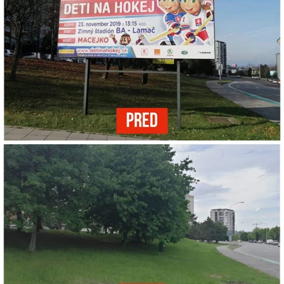 Posledný billboard z ulice Podháj je preč