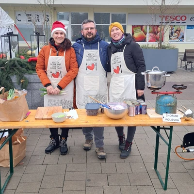 Zisk z predaja polievky sme venovali Spojenej škole na Dolinského