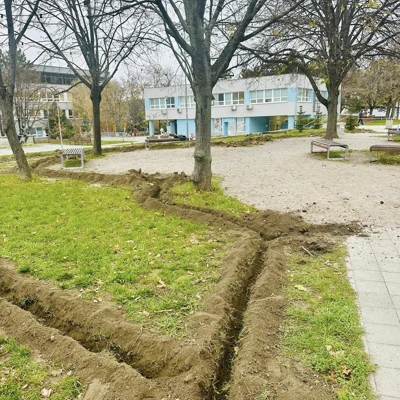 Zavlažovací systém na Malokarpatskom námestí